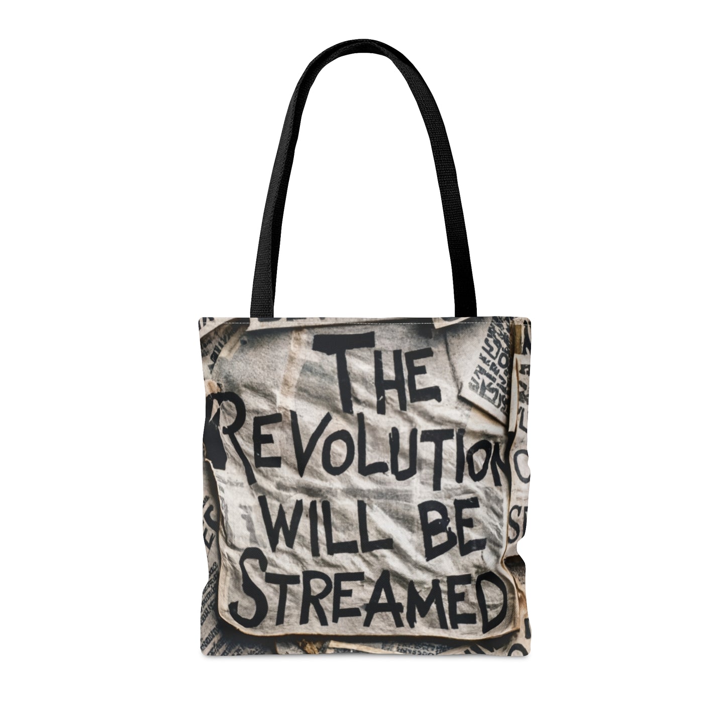 The Revolution will be Streamed" -- Tote Bag