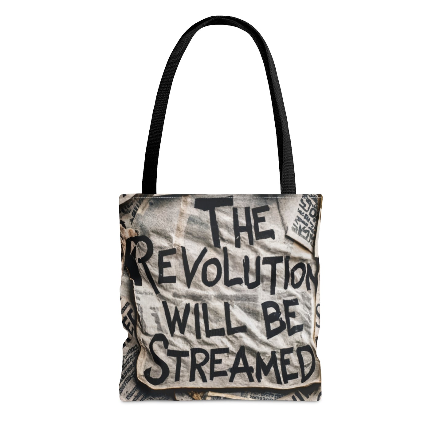 The Revolution will be Streamed" -- Tote Bag
