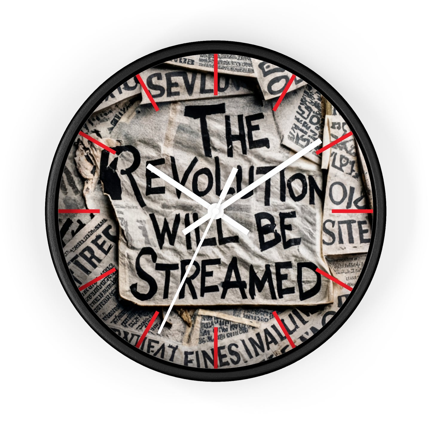 "The Revolution will be Streamed" Wall Clock